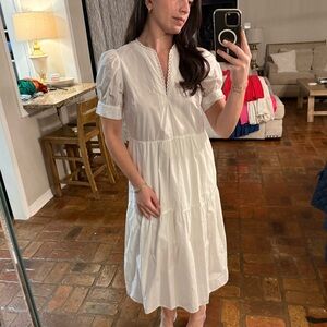 Who What Wear White Midi Dress